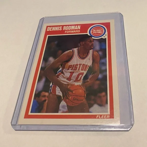 Dennis Rodman 1989 Fleer Basketball Card # 49 Vintage Collectible - Picture 1 of 3